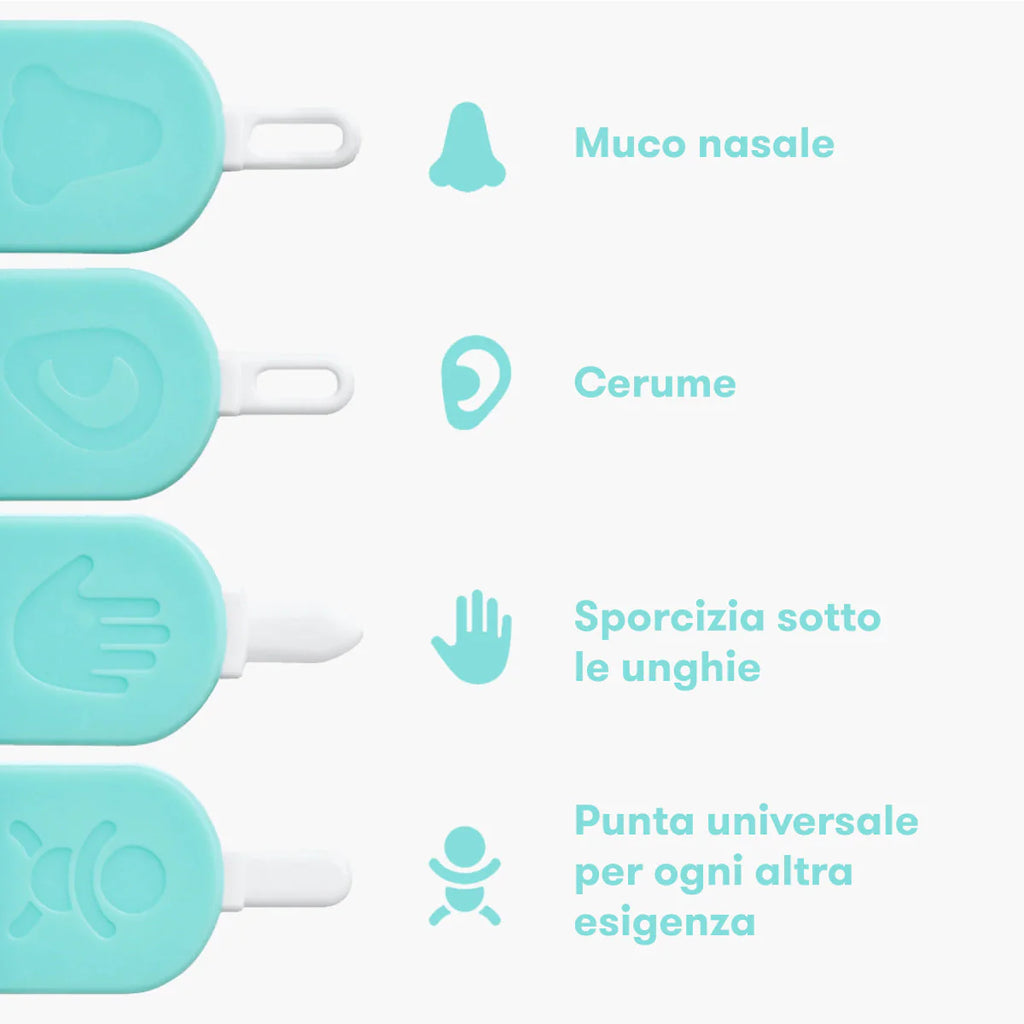 PRODOTTO ESSENZIALE PER LA PULIZIA DI NASO,ORECCHIE E UNGHIE