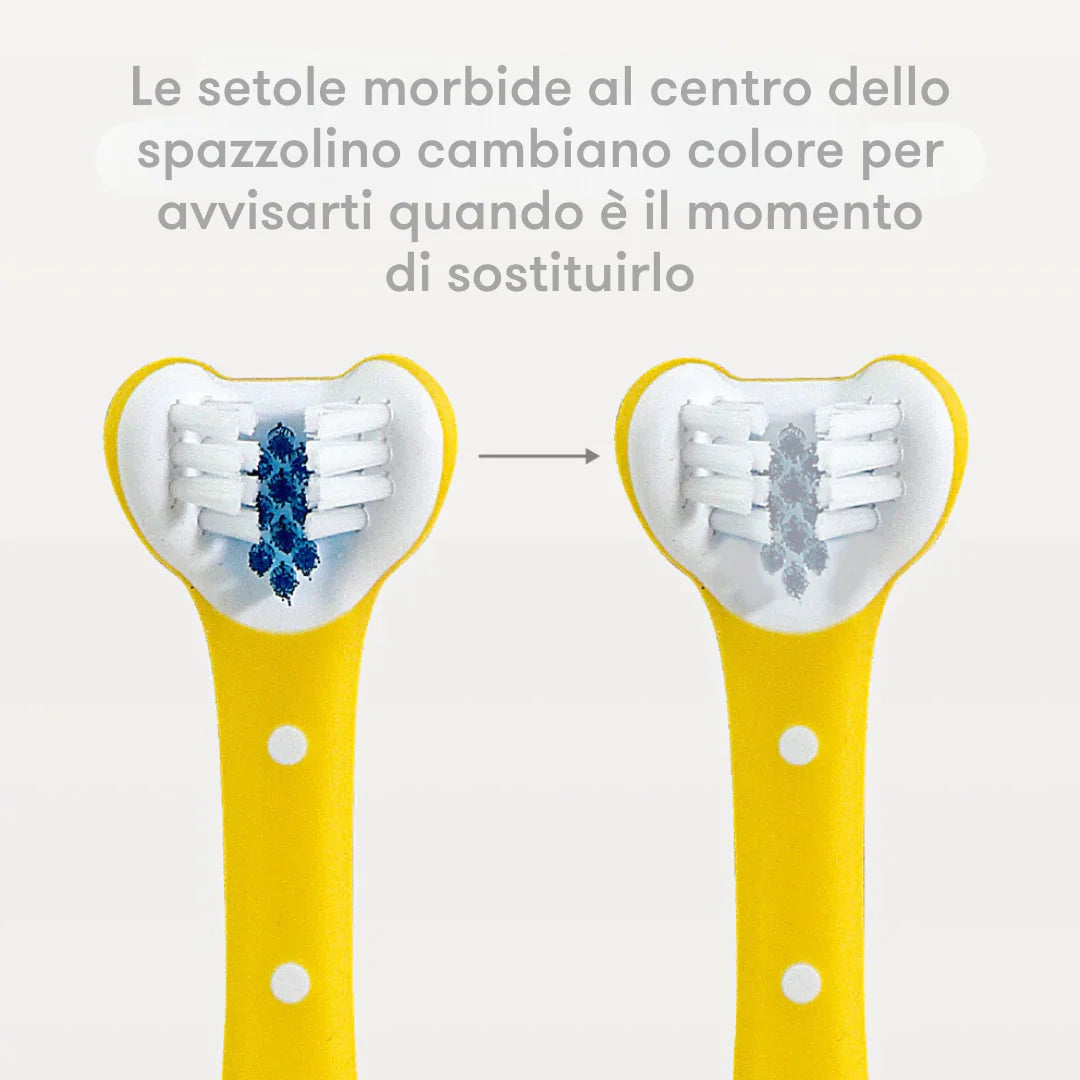 PAZZOLINO PER BAMBINI TRIANGOLARE TOOTHHUGGER - GIALLO
