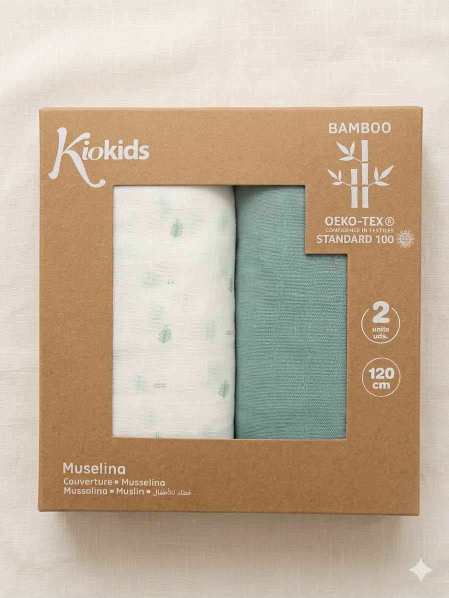 MUSSOLA 120X120 BAMBU DINOSAURO