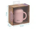 TAZZA IN SILICONE CON MANICI - SALVIA