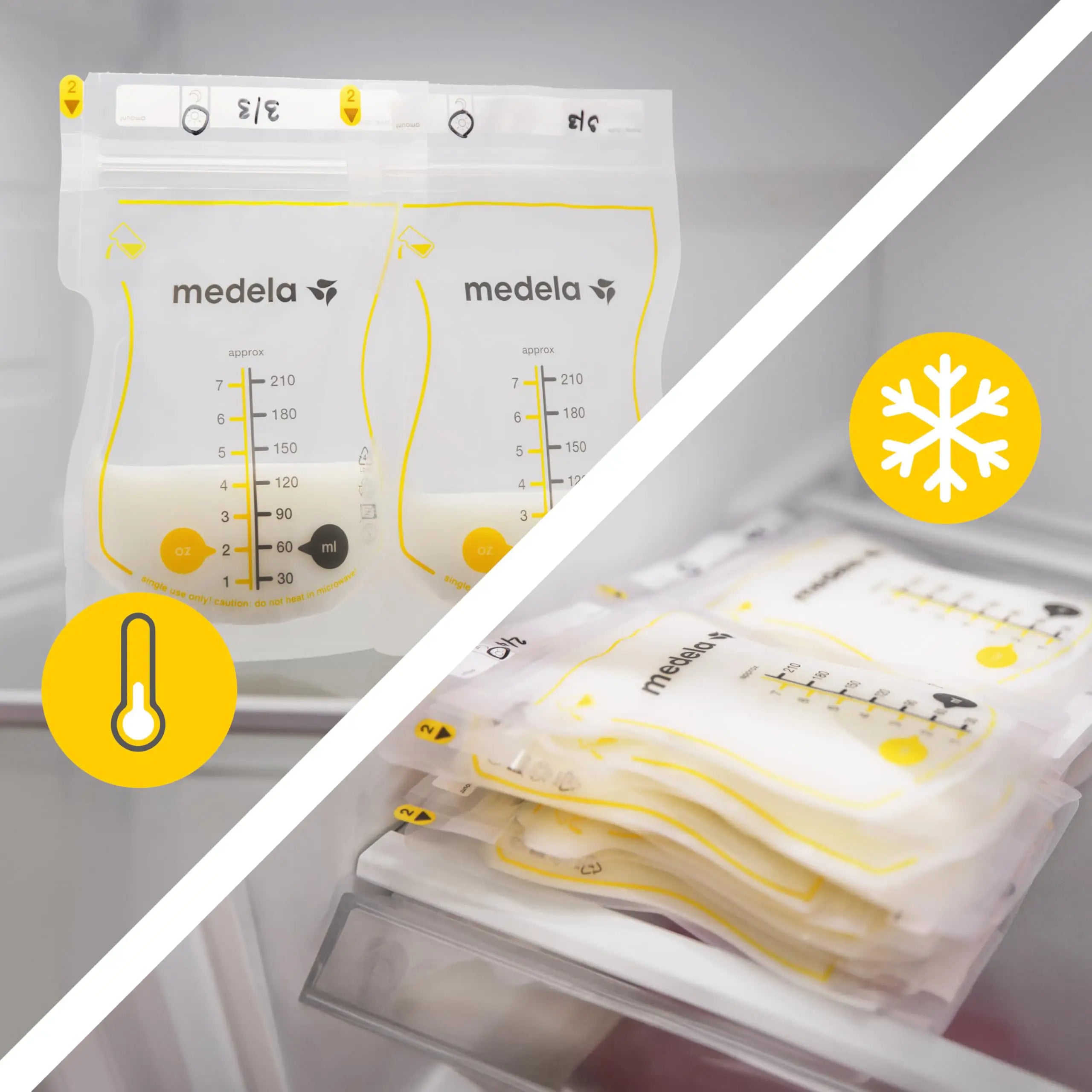 Medela Easy pour - 25 sacche per la conservazione del latte materno