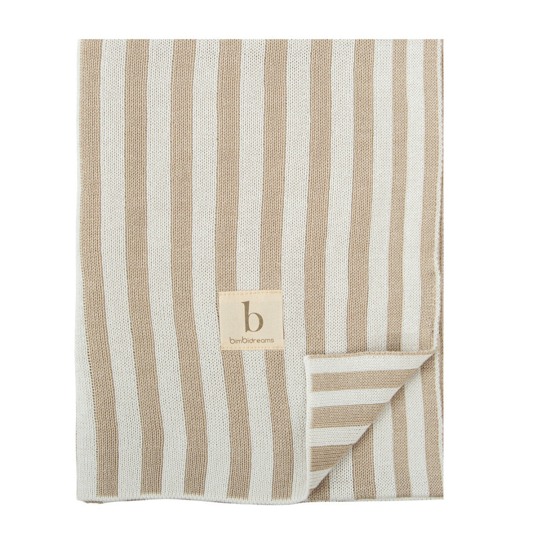 COPERTINA TRICOT IN BAMBU RIGHE