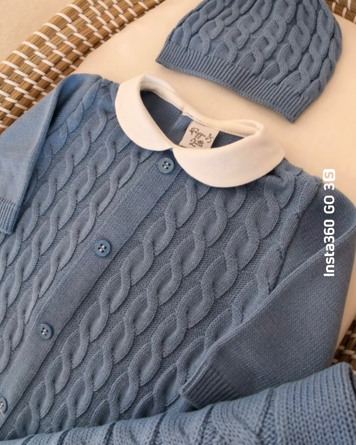 SET CORREDINO TUTINA MISTO LANA,COPERTA IN MISTO LANA,CAPPELLINO E SCARPETTE
