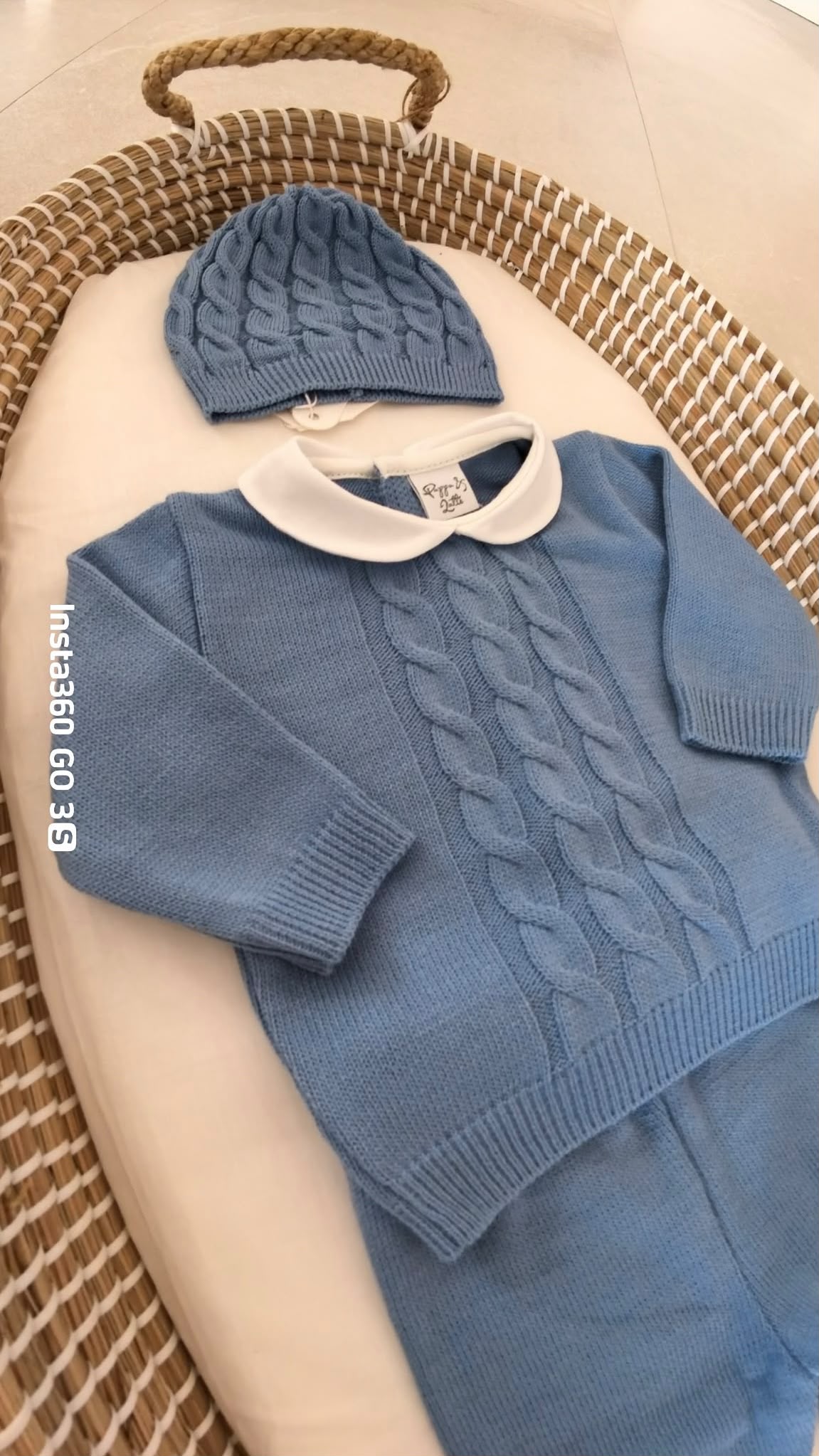 SET CORREDINO COMPLETINO MISTO LANA,COPERTA IN MISTO LANA,CAPPELLINO E SCARPETTE