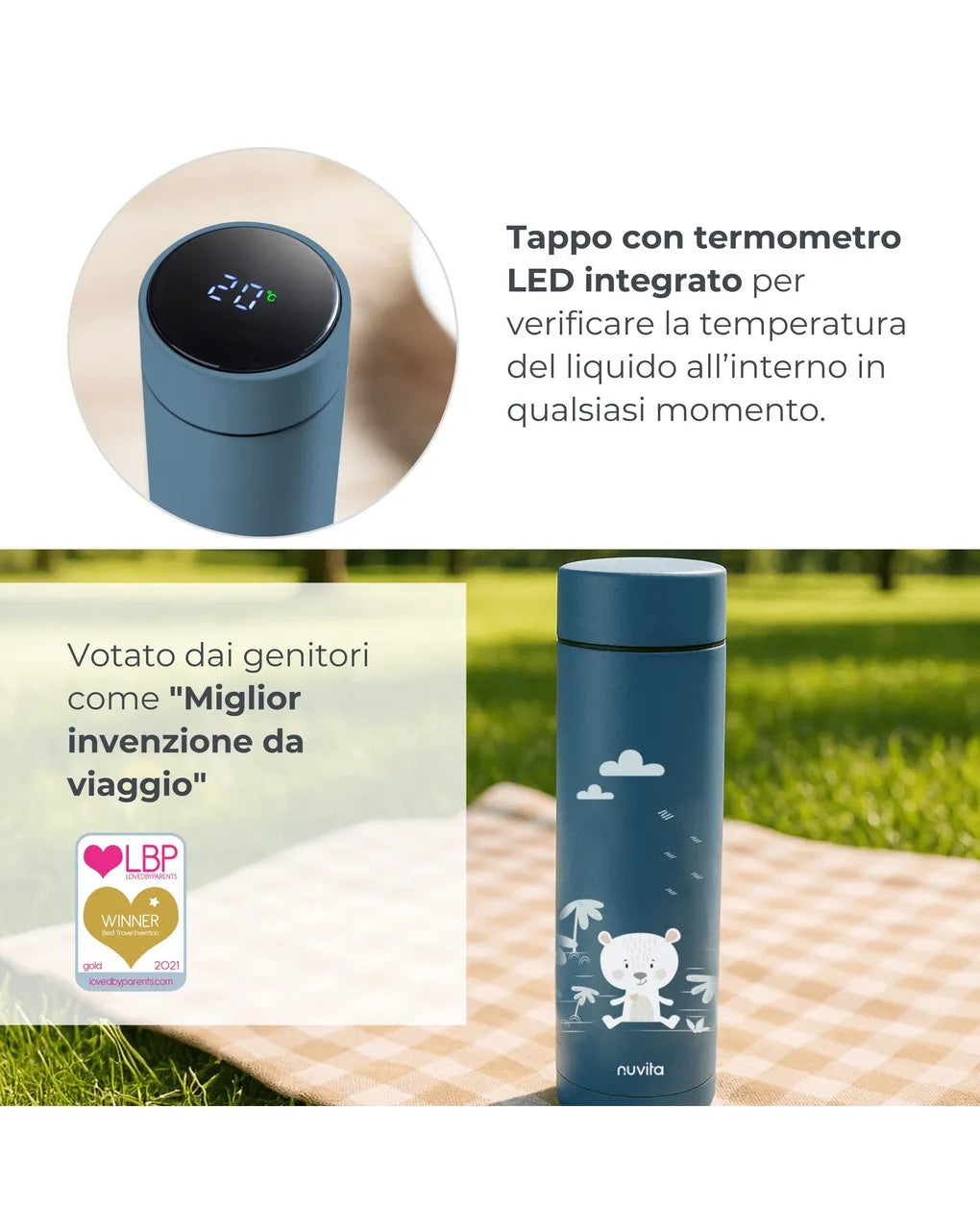CONTENITORE TERMICO CON DISPLAY TEMPERATURA