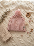 BERRETTO TRECCIA ROSA