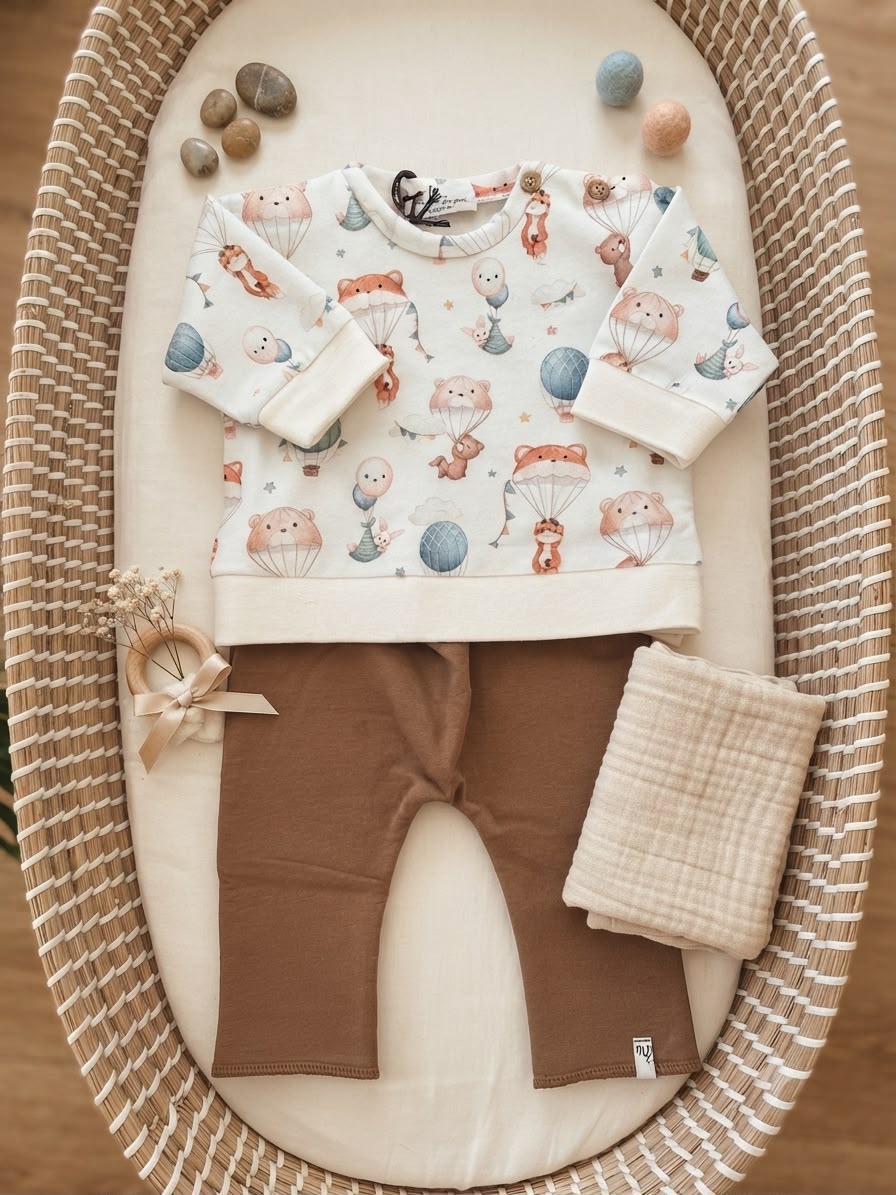 COMPLETO 2 PZ CALDO COTONE ORSETTO PARACADUTE