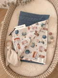 COPERTA CULLA TRECCIA E MUSSOLA ORSETTO PARACADUTE